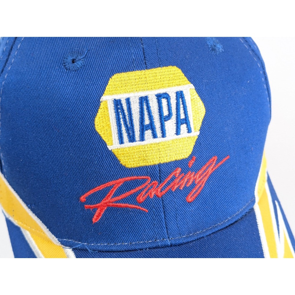 NAPA Racing Michael Waltrip Racing Toyota 55 Baseball Cap Blue Yellow White Red - Picture 6 of 12